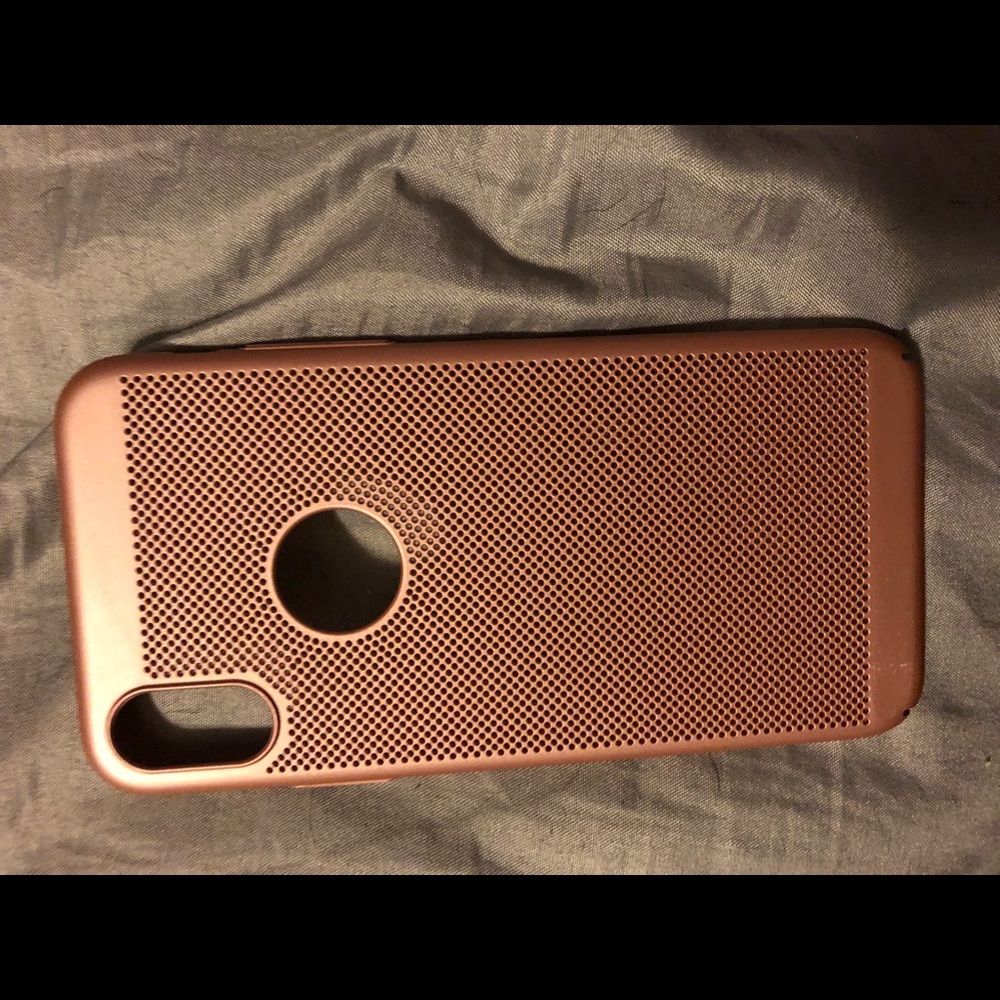 iPhone X case. Rose gold